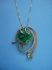sterling silver necklace combined with abalonuy