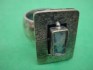 sterling silver ring with Roman Glass
