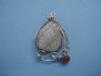 sterling silver necklace with Roman Glass