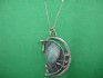 sterling silver necklace with Roman Glass