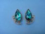 earring combined with abalonuy & silver 24 K gold dipt