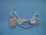 sterling silver pins with Roman Glass