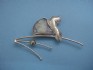 sterling silver pins with Roman Glass