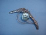 sterling silver pins with Roman Glass