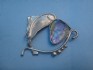 sterling silver pins with Roman Glass