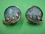 sterling silver earring  with Roman Glass