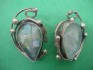 sterling silver earring  with Roman Glass