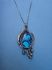 sterling silver necklace combined with abalonuy