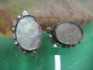 sterling silver earring  with Roman Glass