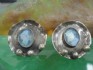 sterling silver earring  with Roman Glass