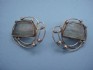 sterling silver earring  with Roman Glass