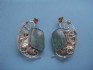 sterling silver earring  with Roman Glass