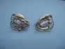 sterling silver earring  with Roman Glass