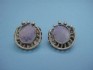 sterling silver earring  with Roman Glass