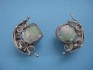 sterling silver earring  with Roman Glass