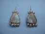 sterling silver earring  with Roman Glass