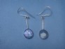 sterling silver earring  with Roman Glass