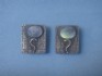 sterling silver earring  with Roman Glass