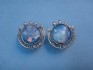 sterling silver earring  with Roman Glass
