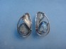 sterling silver earring  with Roman Glass