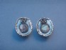sterling silver earring  with Roman Glass