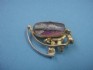 sterling silver pin combined 24 K dipt