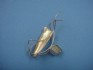 sterling silver pin combined 24 K dipt