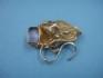 sterling silver pin combined 24 K dipt