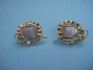 sterling silver earring combined 24 K dipt