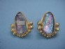 sterling silver earring combined 24 K dipt
