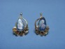 sterling silver earring combined 24 K dipt