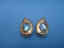 sterling silver earring combined 24 K dipt