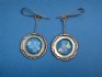 sterling silver earring combined 24 K dipt