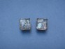 sterling silver earring combined 24 K dipt