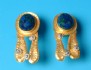 sterling silver earring combined 24 K dipt