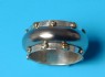 Titanium ring combined 14 K gold