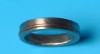 Titanium ring combined 14 K gold