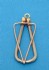 Titanium necklace combined 14 K gold