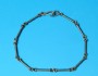 Titanium necklace combined 14 K gold