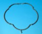 Titanium necklace combined 14 K gold