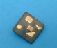 Titanium pin combined 14 K gold