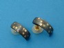Titanium earring combined 14 K gold