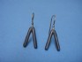 Titanium earring combined 14 K gold