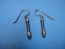 Titanium earring combined 14 K gold