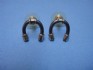 Titanium earring combined 14 K gold