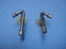 Titanium earring combined 14 K gold
