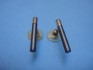 Titanium earring combined 14 K gold