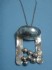 sterling silver necklace combined with mother of pearl