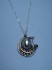 sterling silver necklace combined with mother of pearl