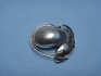 sterling silver pin combined with mother of pearl